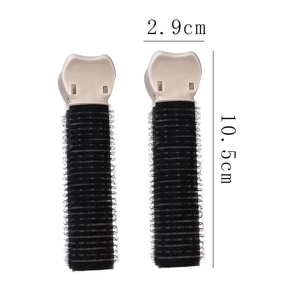 2Pcs Bangs Hair Root Fluffy Hair Clips Lazy Hair Top Styling Curling Barrel Portable Korean Hair Clips Hair Rollers by All Mart Bristol Ltd