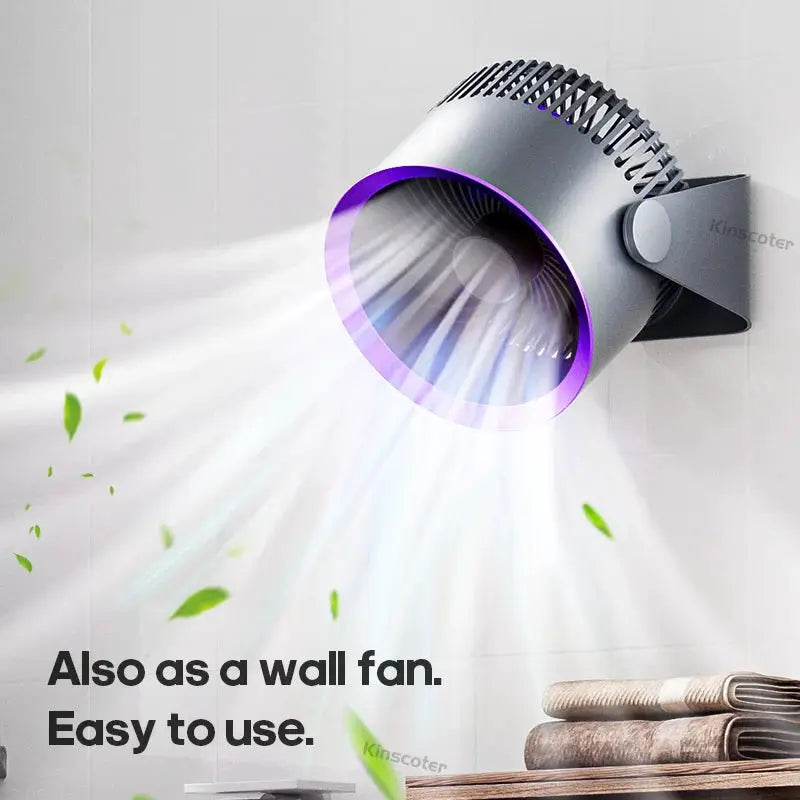 Cordless Electric Fan 4000mah Wireless Portable Air Circulator Fan Desktop Wall Ceiling Air Cooling Cooler Quiet Ventilator by All Mart Bristol Ltd
