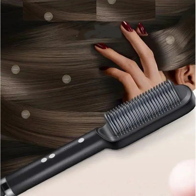 Electric Hair Straightener Brush Professional Fashion Fast Heating Ceramic Hair Straightener by All Mart Bristol Ltd