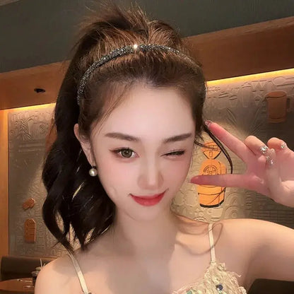Women Rhinestones Antislip Hairband For Women Sweet Hair Decorate Crystal Headband Hair Band Hoop Fashion Hair Accessories by All Mart Bristol Ltd