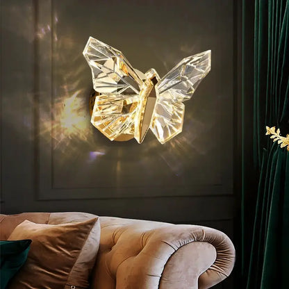 Nordic LED Butterfly Wall Lamp Indoor Lighting Fixture Living Bedside Bedroom Hotel TV Modern Home Decoration Wall Light Sconces by All Mart Bristol Ltd
