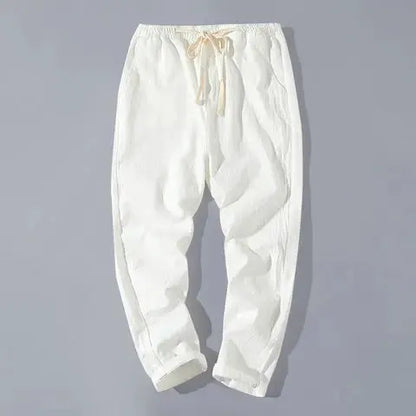 Summer Linen Pants Men Thin Loose Mens Joggers Cotton Linen Cropped Pants Men's Casual Pants Chinese Style Linen Pants by All Mart Bristol Ltd