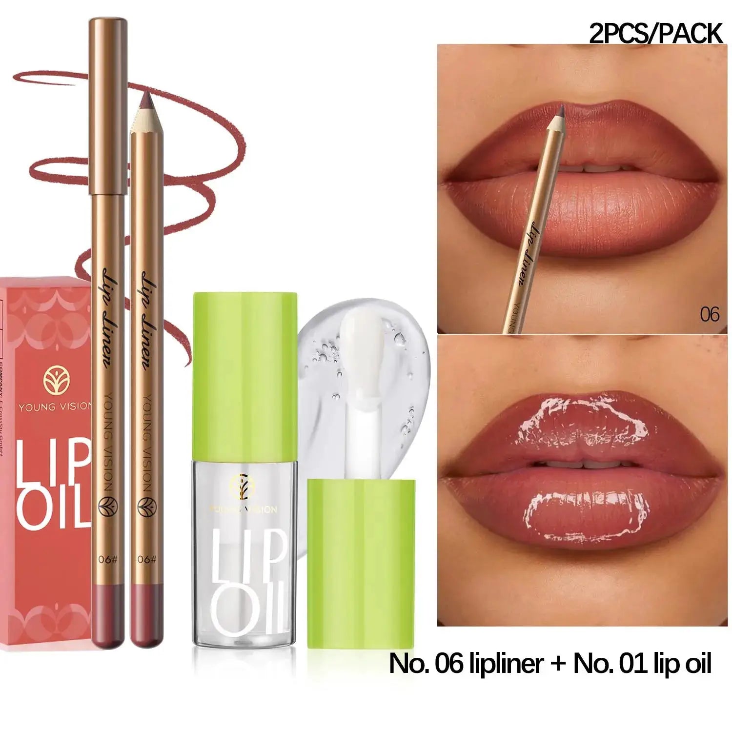 USHAS 12 Color Lip Liner + LIPSTICK Set Easy Coloring Matte Lipstick Long lasting nude red lipstick by All Mart Bristol Ltd