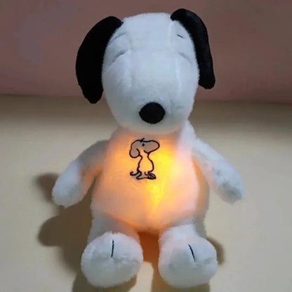 2025 Glowing Breathing Snoopy Plush Toy Baby Sleep Aid Cute Calming Stuffed Animal Kids Bedtime Gift by All Mart Bristol Ltd