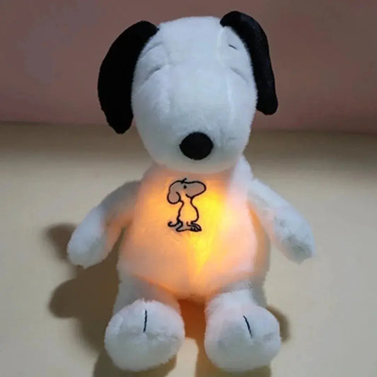 2025 Glowing Breathing Snoopy Plush Toy Baby Sleep Aid Cute Calming Stuffed Animal Kids Bedtime Gift by All Mart Bristol Ltd
