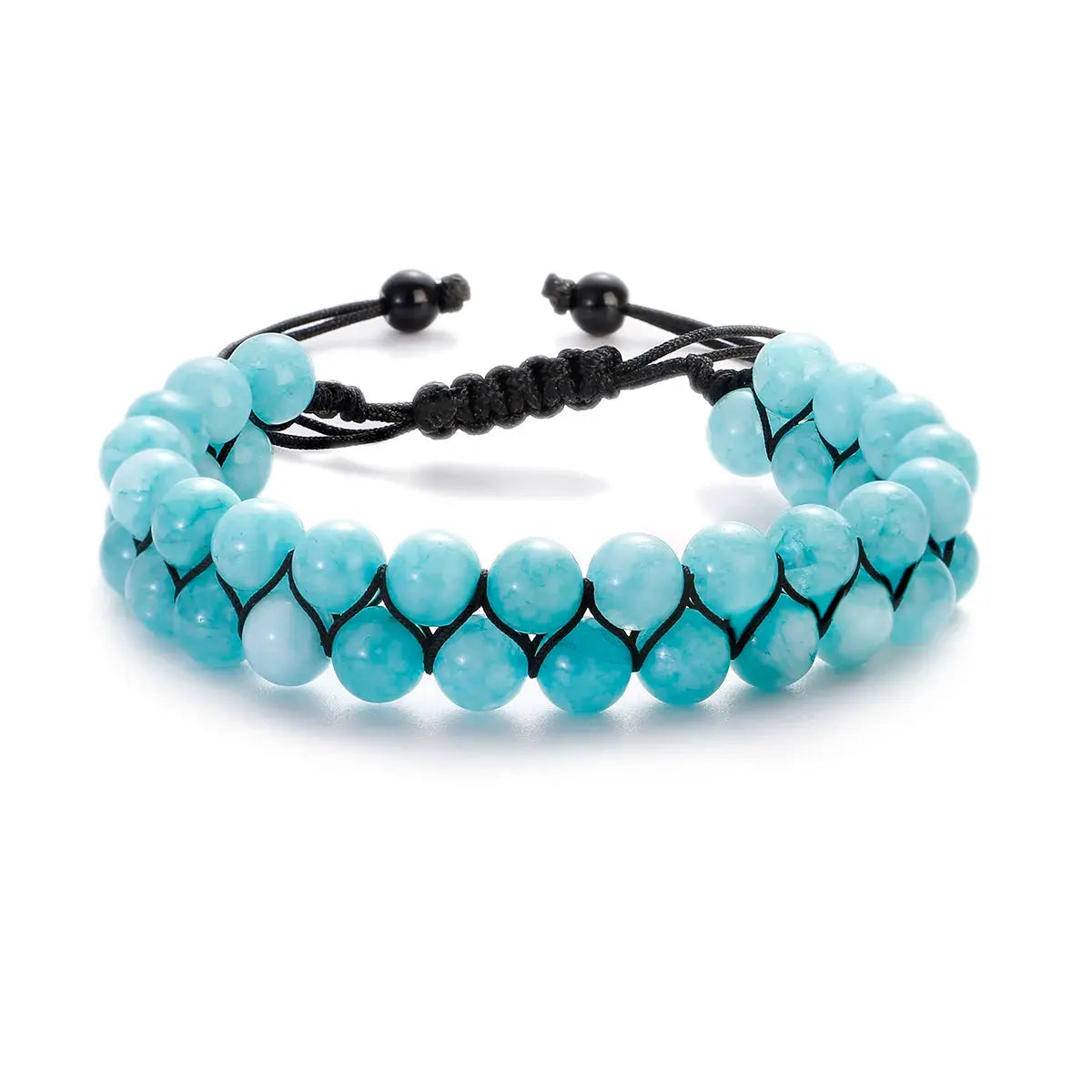 Fashion Men Bracelets Hematite Tiger Eye Double Layer Row Bracelets Pulsera Hombre Magnetic Health Protection Healing Bracelets by All Mart Bristol Ltd