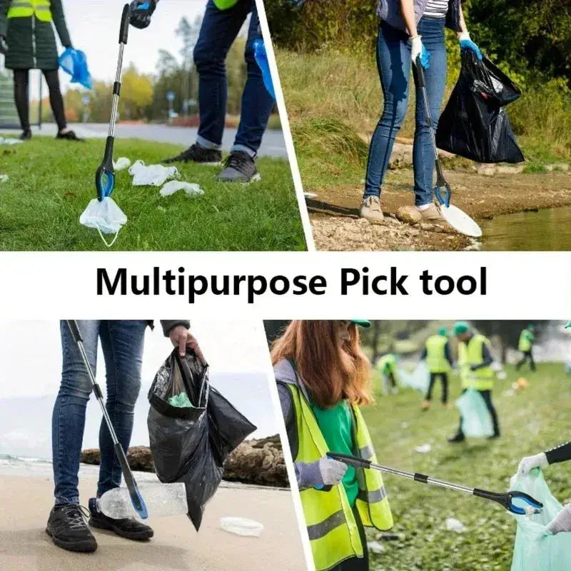 Foldable Gripper Extende Spring Grip Trash Pick Up Claw Mobility Aid Outdoor Indoor Portable Cleaning Tools for Elderly Home Use by All Mart Bristol Ltd