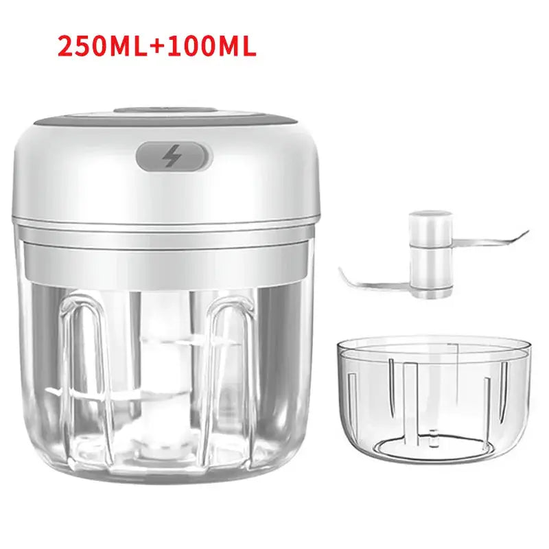HiPiCok Electric Mini Food Chopper and Garlic Press by All Mart Bristol Ltd