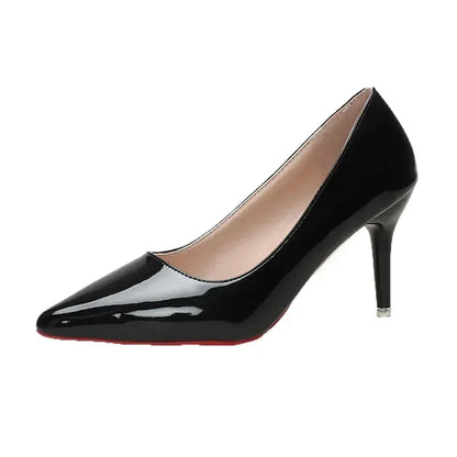 Sexy Red Bottom Women High Heels Classic Ladies Pumps Autumn Leather Dress Heel Shoes for Women Banquet Wedding High Heels by All Mart Bristol Ltd