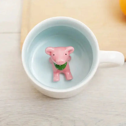400ML Ceramic Mugs Creative Cute Cartoon Stereo Animal Milk Coffee Cups Couple Cups of Household Drinking Water Supplies by All Mart Bristol Ltd