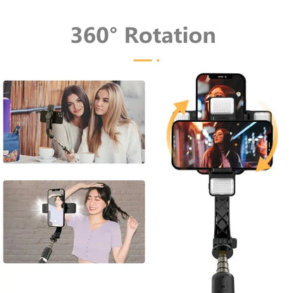 Gimbal Stabilizer Estabilizador Celular Smartphone Selfie Stick Fill Light Handheld Action Kameralar Bluetooth Tripod Gymbal by All Mart Bristol Ltd