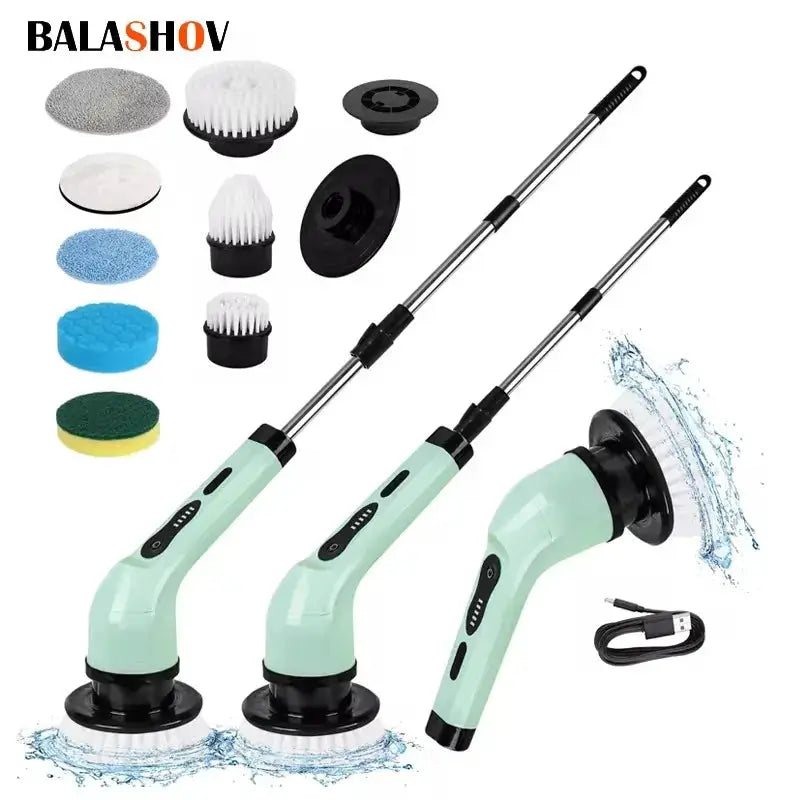 Wireless Electric Cleaning Brush Bathroom Window Kitchen Automotive Multifunctional Household Rotating Cleaning Machine by All Mart Bristol Ltd