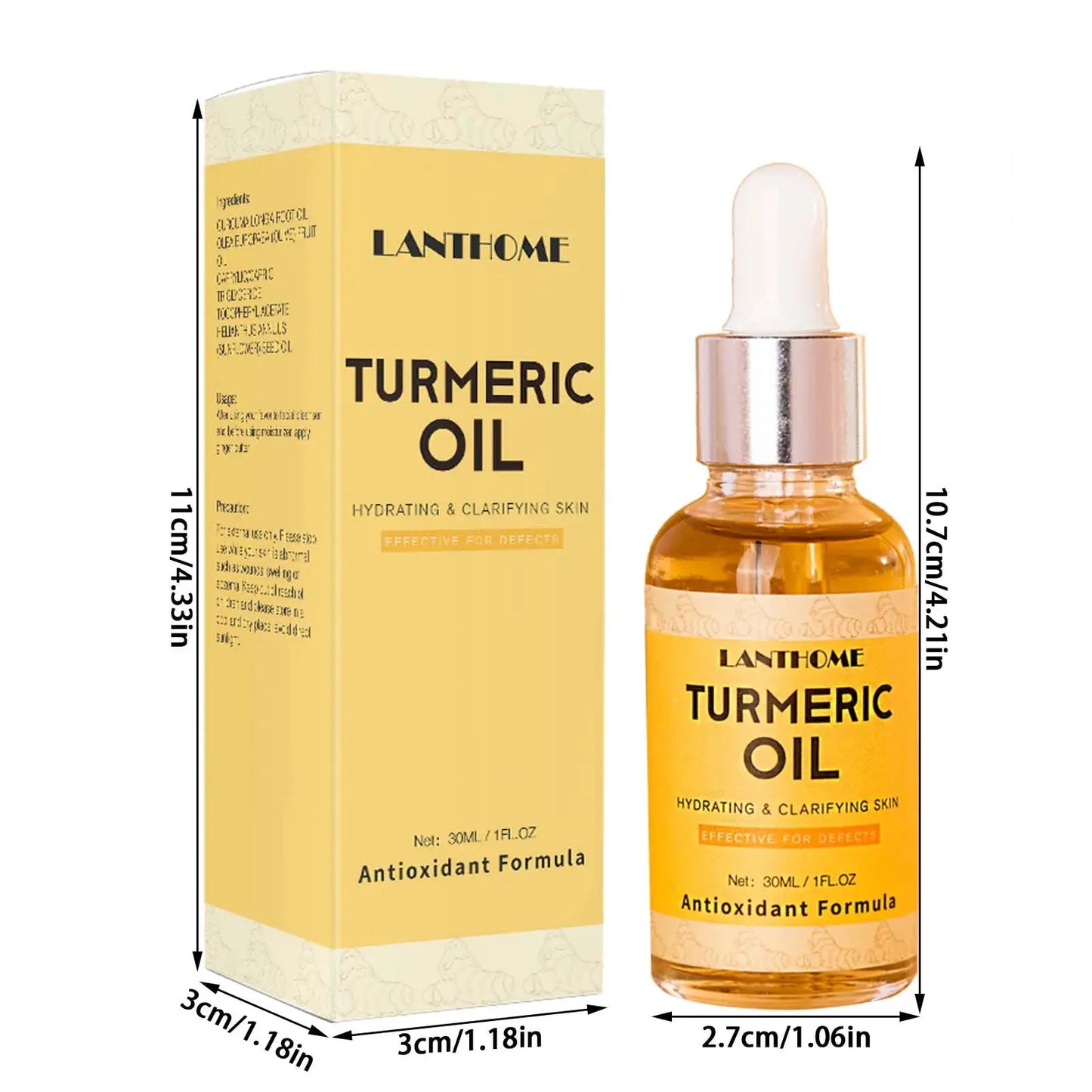 30ml Turmeric Oil Facial Turmeric Serums Deep Moisture Serums Turmeric Freckle Whitening Serum Nourish Smooth Face Skin Care by All Mart Bristol Ltd