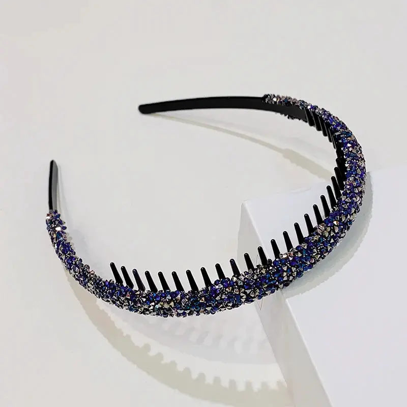 Women Rhinestones Antislip Hairband For Women Sweet Hair Decorate Crystal Headband Hair Band Hoop Fashion Hair Accessories by All Mart Bristol Ltd