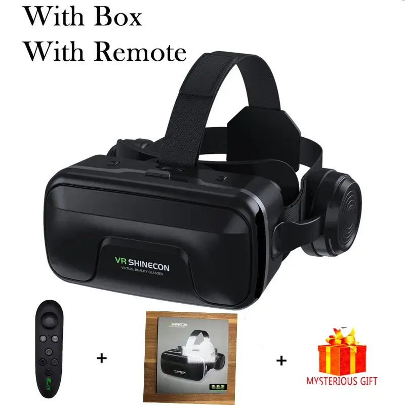 VR Glasses Virtual Reality Headset Viar Devices Helmet 3D Lenses Smart Goggles For Smartphones Phone Mobile Gogle Game Accessory by All Mart Bristol Ltd