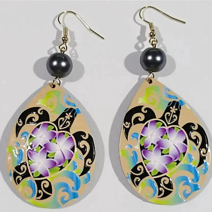 Hawaiian Acrylic Australia Designer Earrings Earring Accessories African Polynesian Jewelry Earring Women's Earrings for Women by All Mart Bristol Ltd