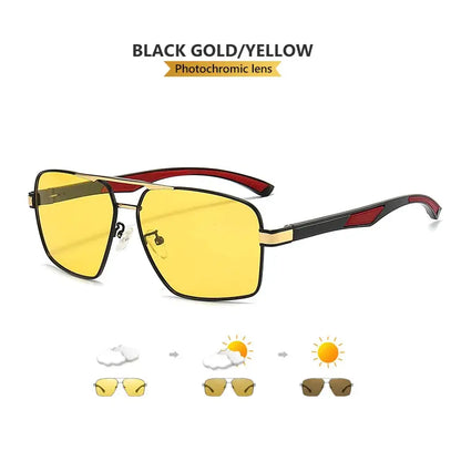 LIOUMO Intelligent Photochromic Sunglasses Men Polarized Night Vision Goggle Women Anti-Glare Driving Glasses UV400 gafas de sol by All Mart Bristol Ltd