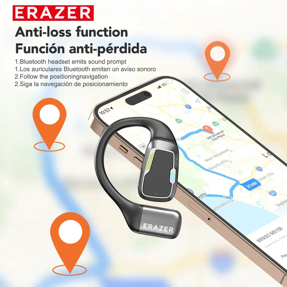 [AI Earphone]Translator Erazer XP6 Bluetooth Earphones Sleep ASMR Headset DIY Equalizer APP AI Wireless Headphones Office Travel by All Mart Bristol Ltd