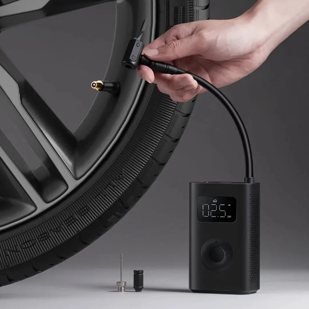 MIJIA Smart Pump 2D Portable Electric Air Pump Compressor Inflatable Digital Display Inflator For For Bike Car MJCQB07QWS by All Mart Bristol Ltd