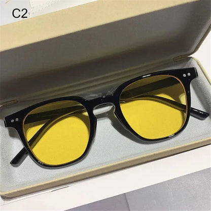 Women's Fashion Eyewear Sun Glasses Square Sunglasses Men Shades Vintage Oversized Sunglasses by All Mart Bristol Ltd