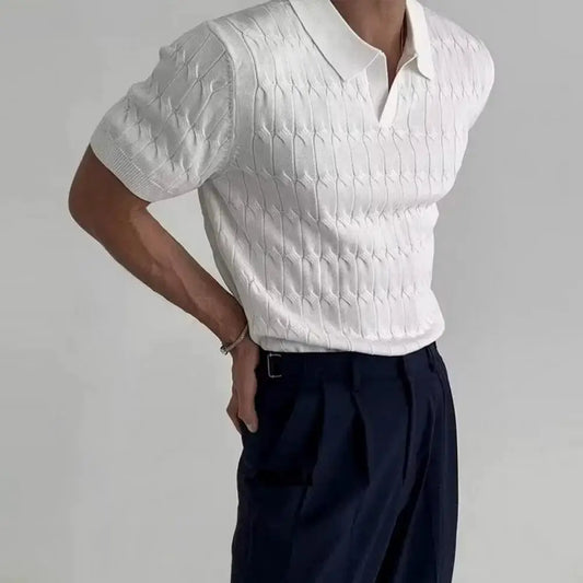 Men T Shirt Solid Color Striped O-neck Short Sleeve Streetwear Casual Men Clothing Summer 2023 Fitness Fashion Tee Tops by All Mart Bristol Ltd