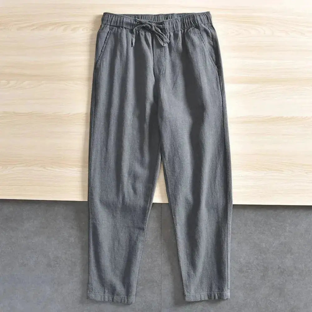 Men's Casual Pants Baggy Streetwear Men Joggers Cotton Linen Sports Trousers Long Straight Pants for Men by All Mart Bristol Ltd