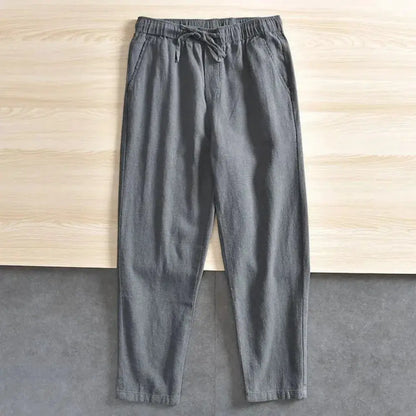 Men's Casual Pants Baggy Streetwear Men Joggers Cotton Linen Sports Trousers Long Straight Pants for Men by All Mart Bristol Ltd