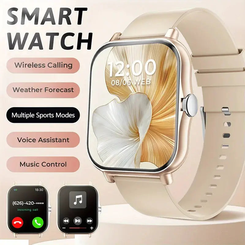 G.LWear New Women's Smart Watch Bluetooth Call Fitness Tracker Heart Rate Monitor Alarm Clock Outdoor Sports Men's Smartwatch by All Mart Bristol Ltd
