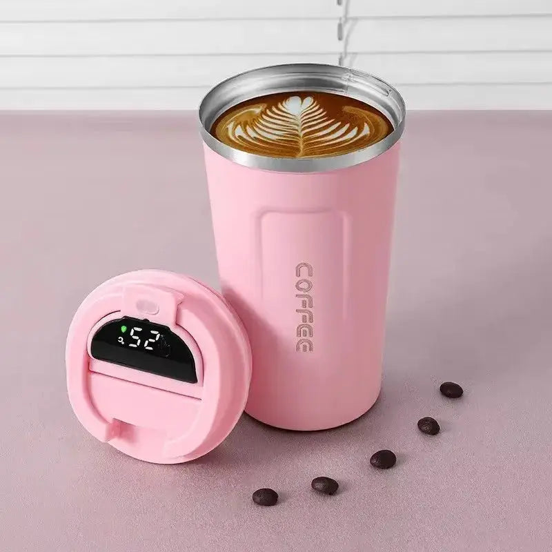 380/510ml Thermos Coffee Mug Stainless Steel Coffee Cup Temperature Display Vacuum Flask Thermal Tumbler Insulated Water Bottle by All Mart Bristol Ltd