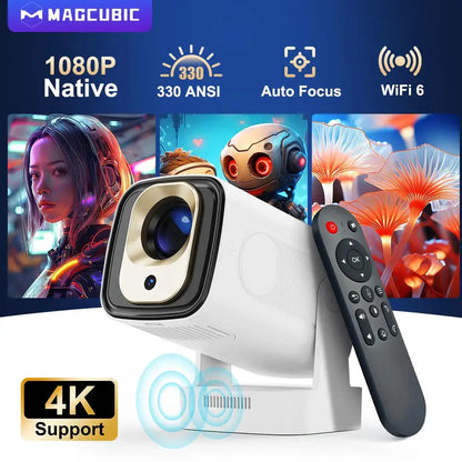 Magcubic HY310 Projector Auto Focus 4K Native 1080P 330ANSI Android11 5W Speaker Air Mouse Voice Assistant Upgrated HY300 by All Mart Bristol Ltd
