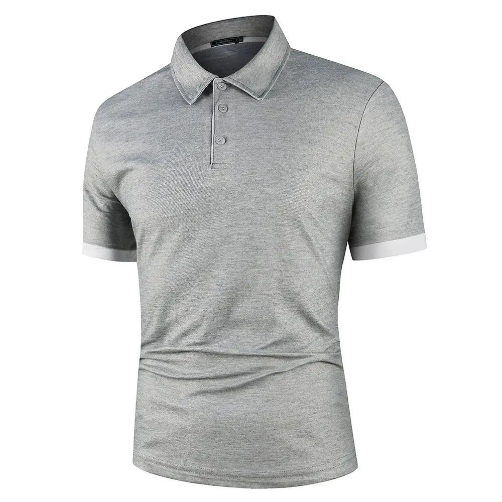 Men Polo Men Shirt Short Sleeve Polo Shirt Contrast Color Polo New Clothing Summer Streetwear Casual Fashion Men tops by All Mart Bristol Ltd