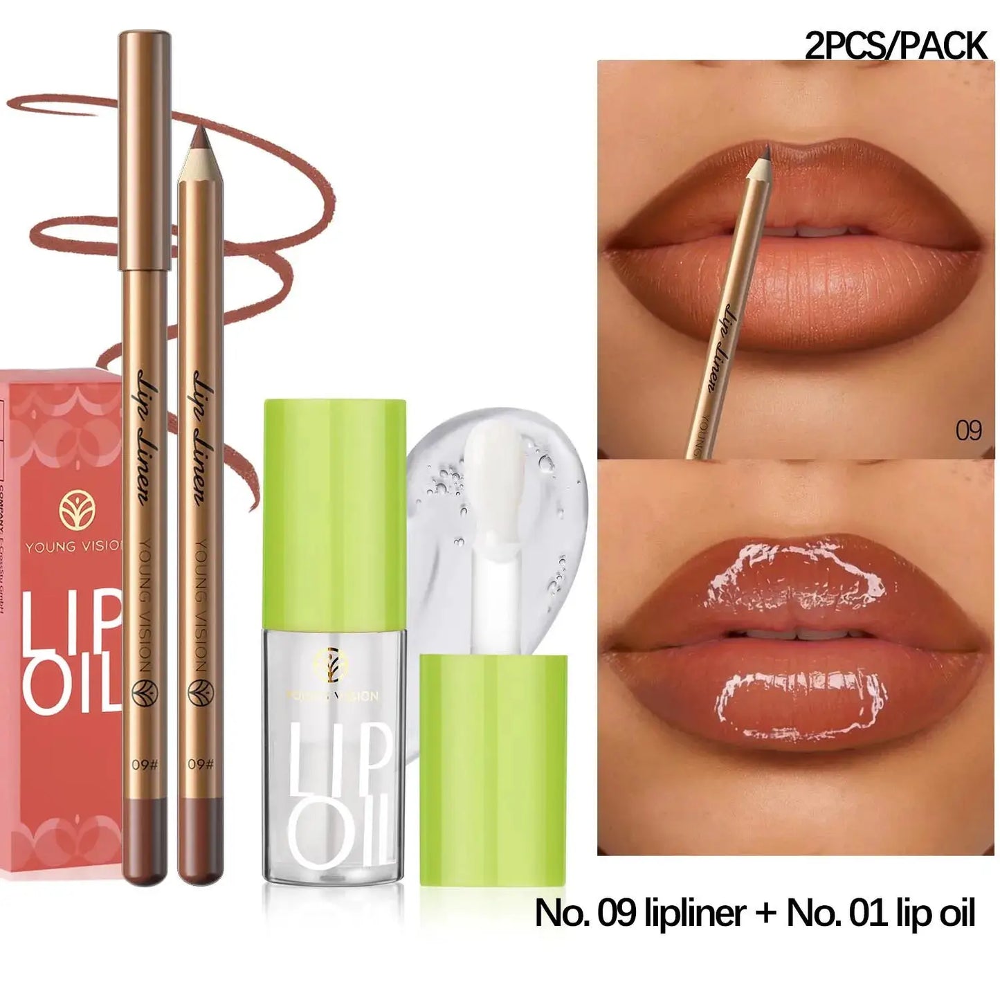 USHAS 12 Color Lip Liner + LIPSTICK Set Easy Coloring Matte Lipstick Long lasting nude red lipstick by All Mart Bristol Ltd