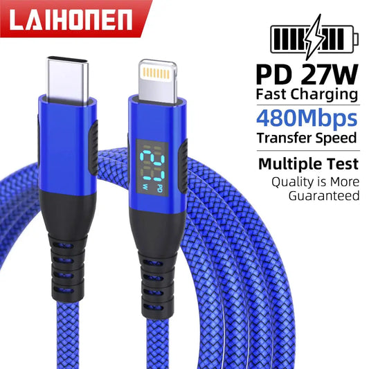 LAIHONEN USBC to Lightning for iPhone Charger Cable10FT Heavy Duty Lightning CableNylon Braided Fast Charging for iPhone14 13 12 by All Mart Bristol Ltd