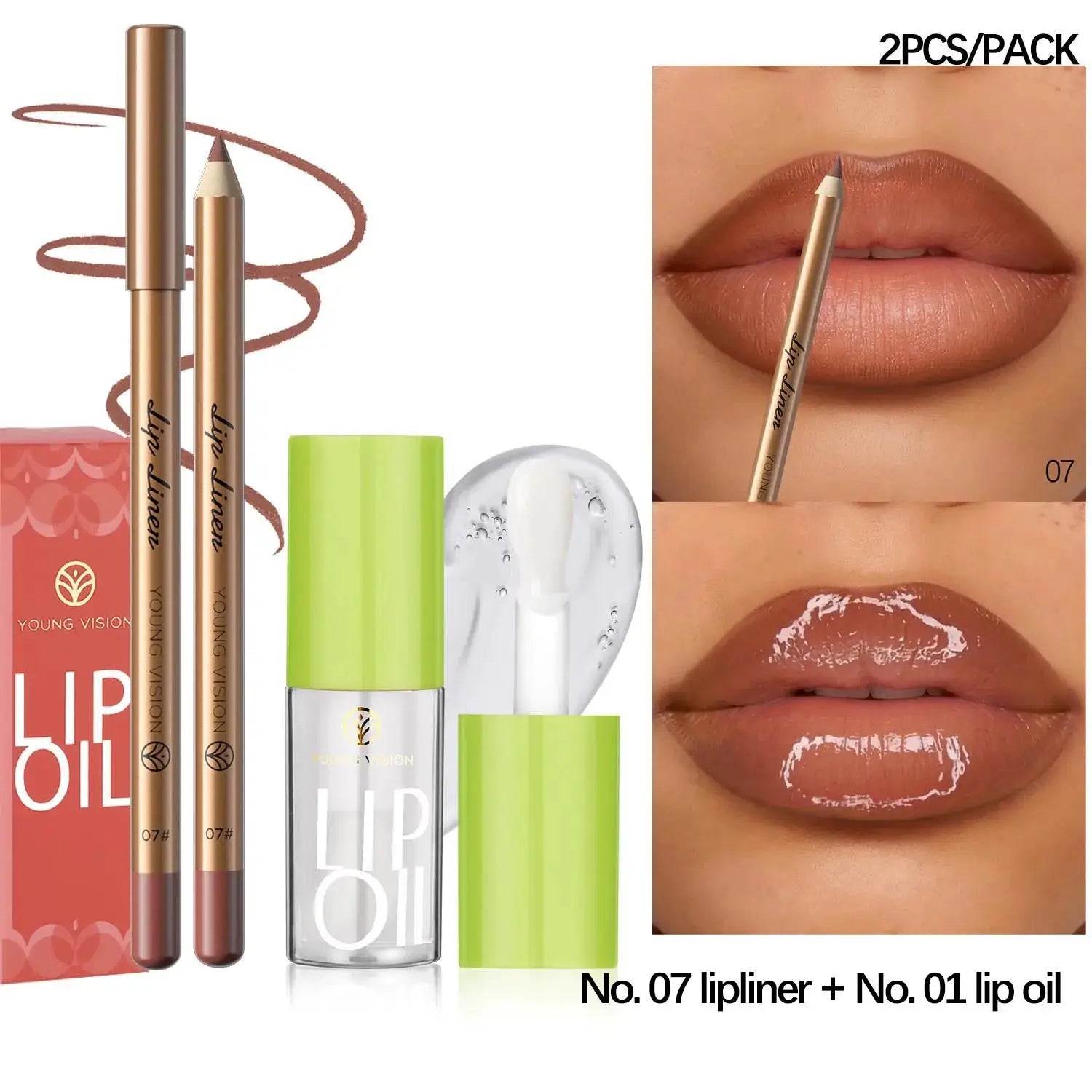 USHAS 12 Color Lip Liner + LIPSTICK Set Easy Coloring Matte Lipstick Long lasting nude red lipstick by All Mart Bristol Ltd