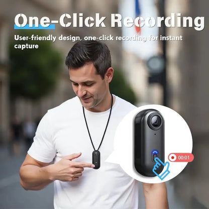 4K HD Mini Vlog Camera with WiFi Wireless Portable Action Body Cam for Sports Travel Photography Pocket Sized Video Recorder by All Mart Bristol Ltd