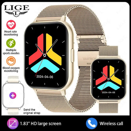 1.83" HD Large Screen 2026 New Smart Watch Bluetooth Call Heart Rate Monitoring Smartwatch Multiple Sport Mode Fitness Bracelet by All Mart Bristol Ltd