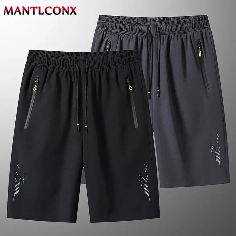 Summer Men's Sport Shorts Cool Sportswear Running Shorts Casual Bottoms Gym Fitness Training Jogging Short Pants Men Black Gray by All Mart Bristol Ltd