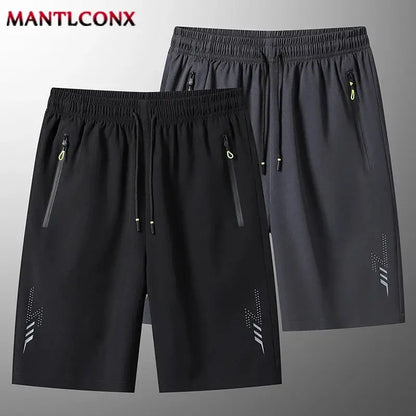 Summer Men's Sport Shorts Cool Sportswear Running Shorts Casual Bottoms Gym Fitness Training Jogging Short Pants Men Black Gray by All Mart Bristol Ltd