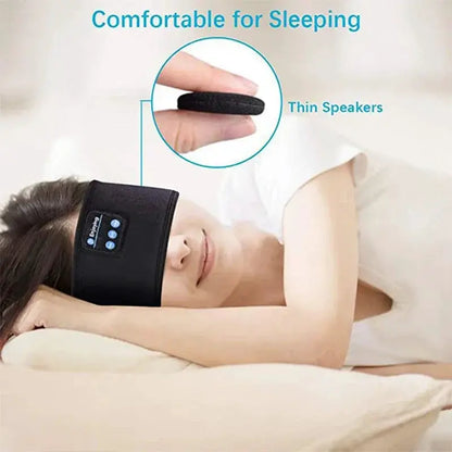 Fone Bluetooth Earphones Sports Sleeping Headband Elastic Wireless Headphones Music Eye Mask Wireless Bluetooth Headset Headband by All Mart Bristol Ltd
