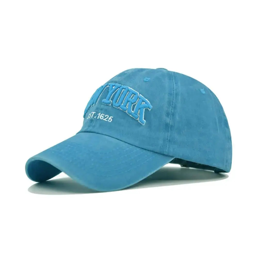 Fashion WASHED DENIM Baseball Cap Men Women Distressed Faded Caps Sunscreen Hats Adjustable Baseball Hats Outdoor Sports Hats by All Mart Bristol Ltd
