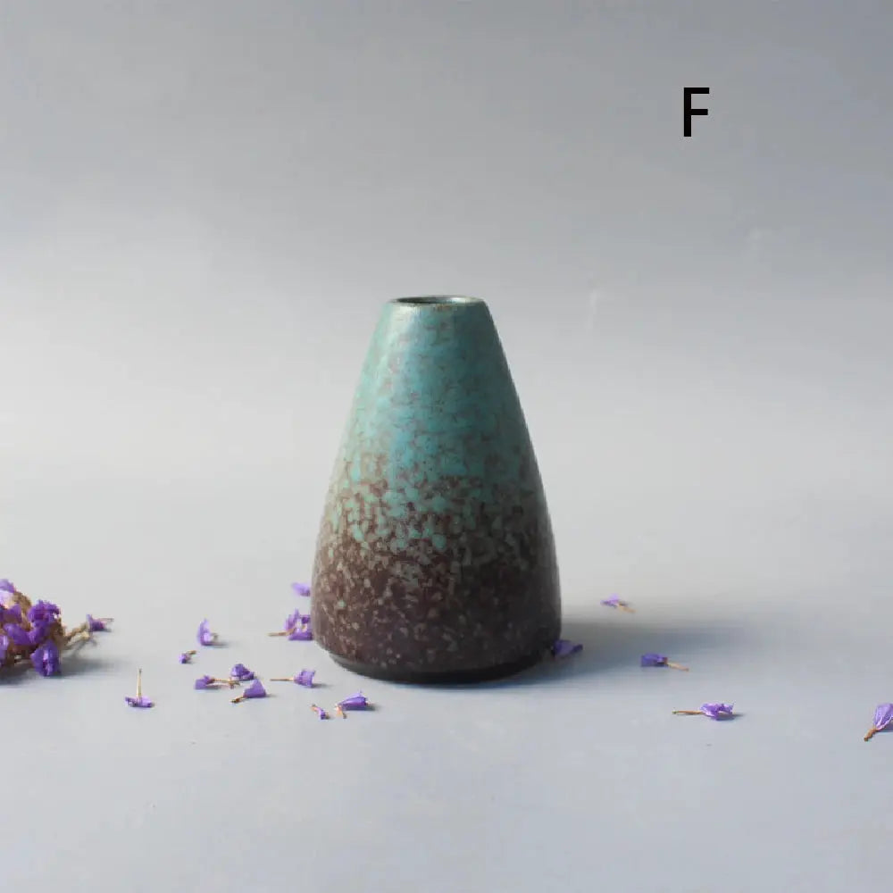 Ceramic Small flower Vase Home Decoration Crafts Tabletop Ornament Simplicity Japanese-style Decoration by All Mart Bristol Ltd