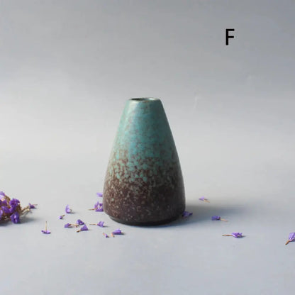 Ceramic Small flower Vase Home Decoration Crafts Tabletop Ornament Simplicity Japanese-style Decoration by All Mart Bristol Ltd