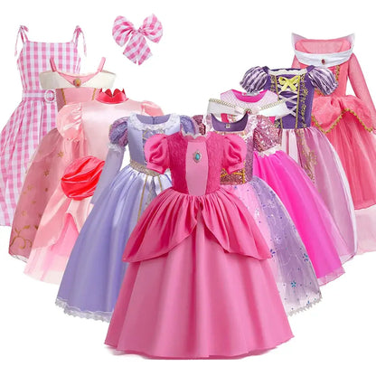 Baby Rapunzel Cosplay Costume Girls Little Mermaid Aurora Disguise Kids Ariel Sleeping Beauty Christmas Dress Princess Fantasy by All Mart Bristol Ltd