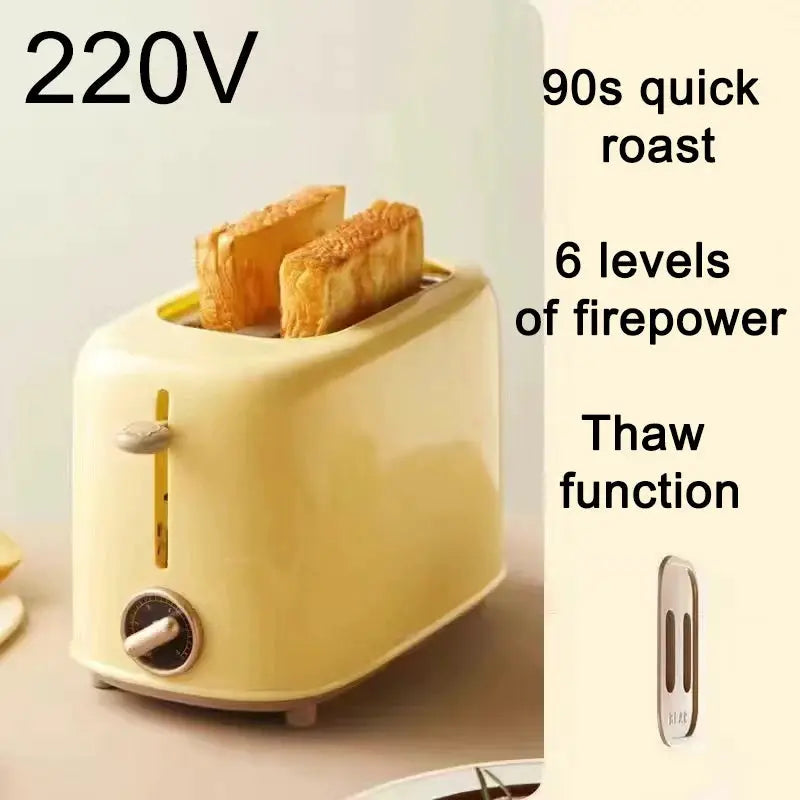 Electric 2-Slice Bread Toaster with Adjustable Browning Control by All Mart Bristol Ltd