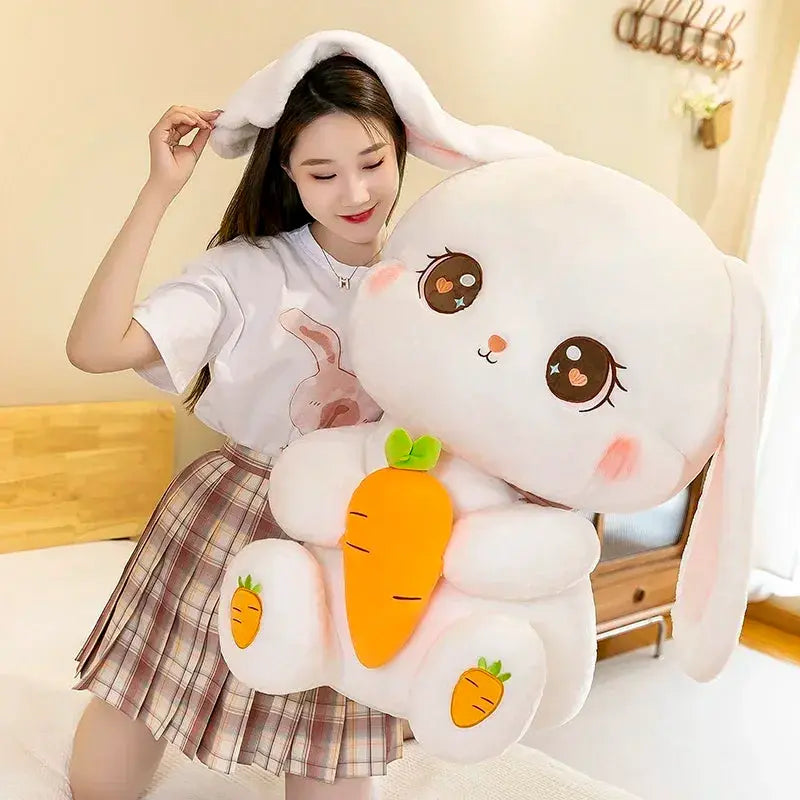 Radish Rabbit Doll Plush Toy Cute Doll Soft Stuffed Animal Sleeping Pillow Cushion Christmas Gifts for Kids and Girls by All Mart Bristol Ltd