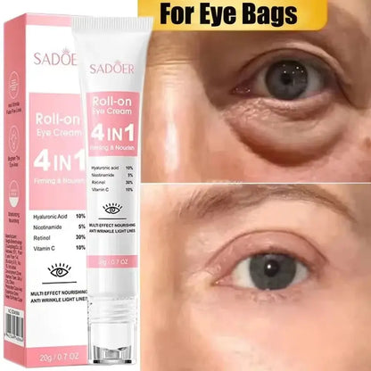 Instant Eye Bag Remove Cream Retinol Anti-Wrinkle Firming Skin Fade Fine Lines Anti Dark Circle Puffiness Brighten Eye SkinCare by All Mart Bristol Ltd