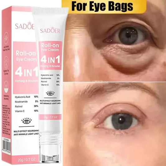 Instant Eye Bag Remove Cream Retinol Anti-Wrinkle Firming Skin Fade Fine Lines Anti Dark Circle Puffiness Brighten Eye SkinCare by All Mart Bristol Ltd