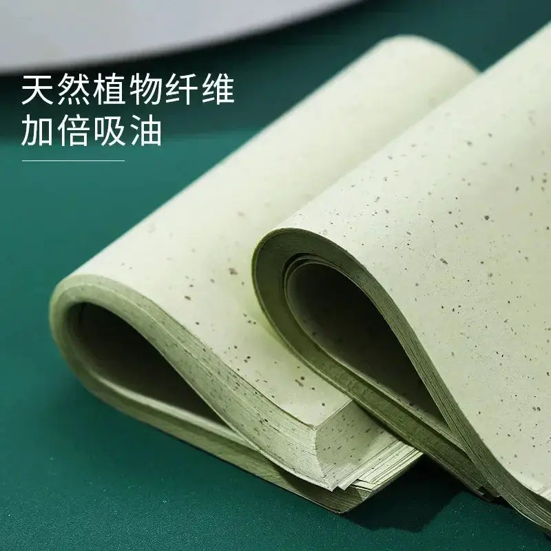 100 Pcs Portable Facial Absorbent Paper Oil Control Wipes Green Tea Sheet Oily Face Blotting Matting Tissue Makeup Facial Clean by All Mart Bristol Ltd
