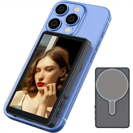 Magnetic Cell Phone Vlog Self Timer Monitor Screen Using Rear Camera Monitor For Live Streaming Creating Content Self-Timer by All Mart Bristol Ltd