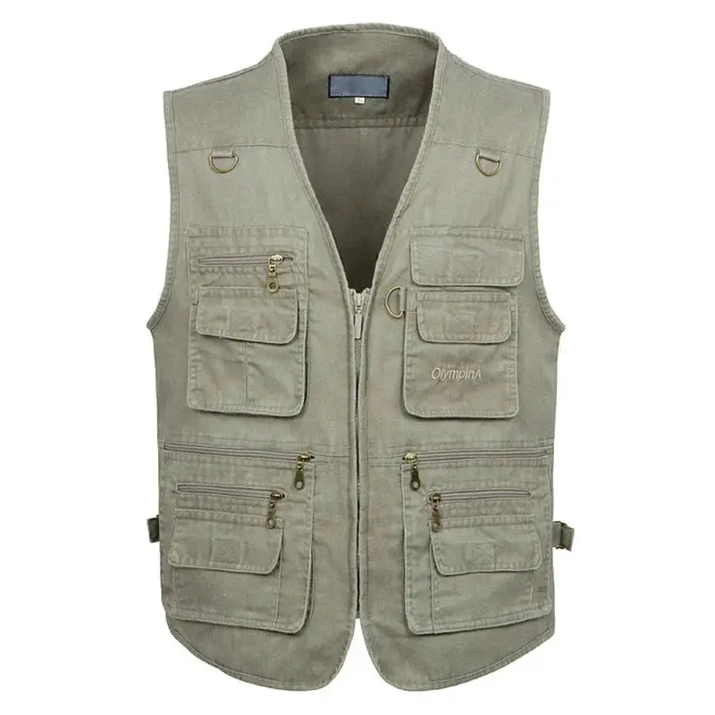 8XL 9XL 10XL New Male Casual Summer Big Size Cotton Sleeveless Vest With Many 16 Pockets Men Multi Pocket Photograph Waistcoat by All Mart Bristol Ltd